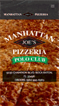 Mobile Screenshot of manhattanjoespizzeria.com