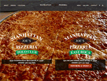 Tablet Screenshot of manhattanjoespizzeria.com